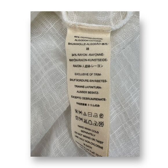 Free People Sheer Lightweight Top Size Small - Picture 7 of 9